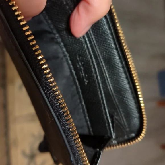 Coach Brown Small Double Zip Wallet/Card Holder - Picture 12 of 16